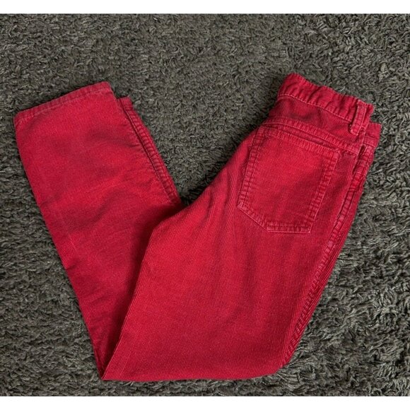 Vintage Girls Youth Corduroy Pants Lot of 2 Sz 8 JC Penny Red & Light Gray USA - Picture 15 of 16